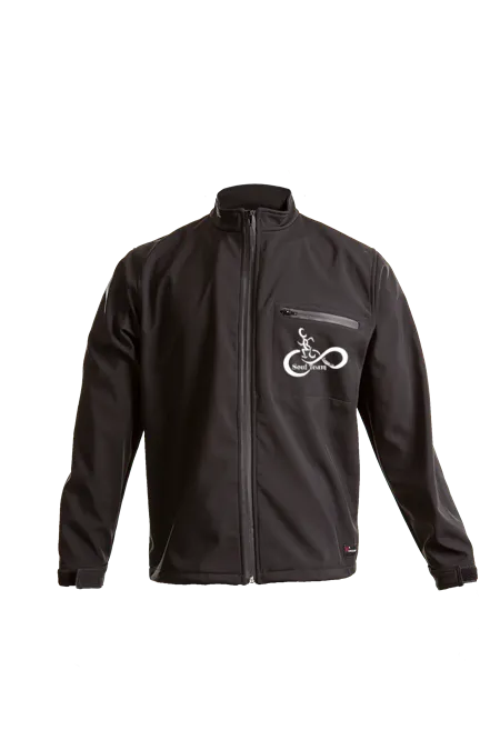 Men's Reflective Black Shell Jacket - Soul Team