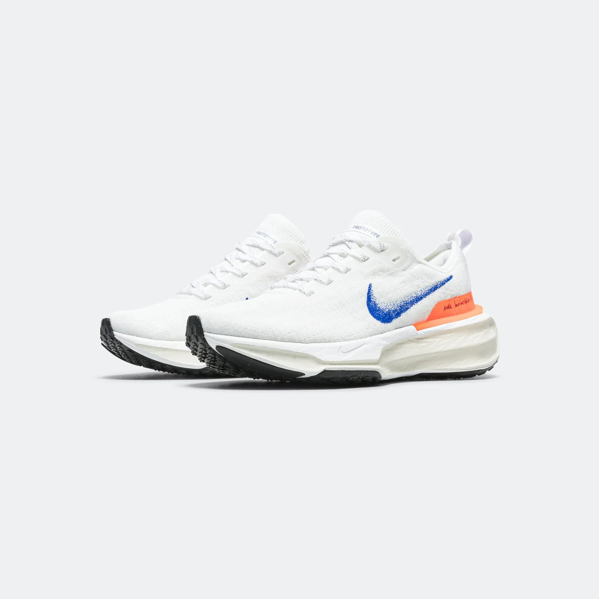 Mens ZoomX Invincible 3 'Blueprint' - White/Racer Blue-Total Orange