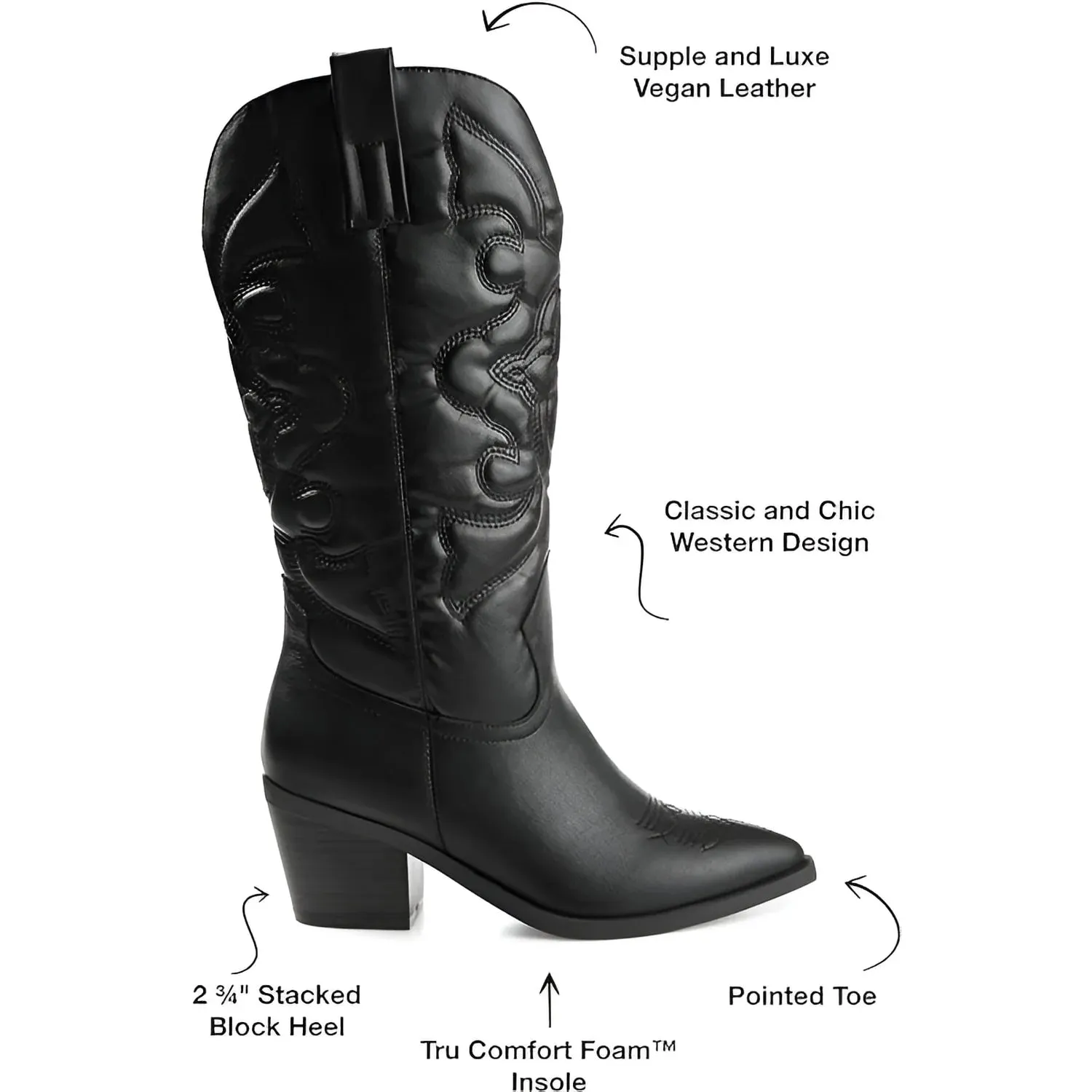 Mindful Tall Western Boot