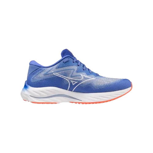 MIZUNO WAVE RIDER 27 SSW - WOMENS - WHITE BLUE