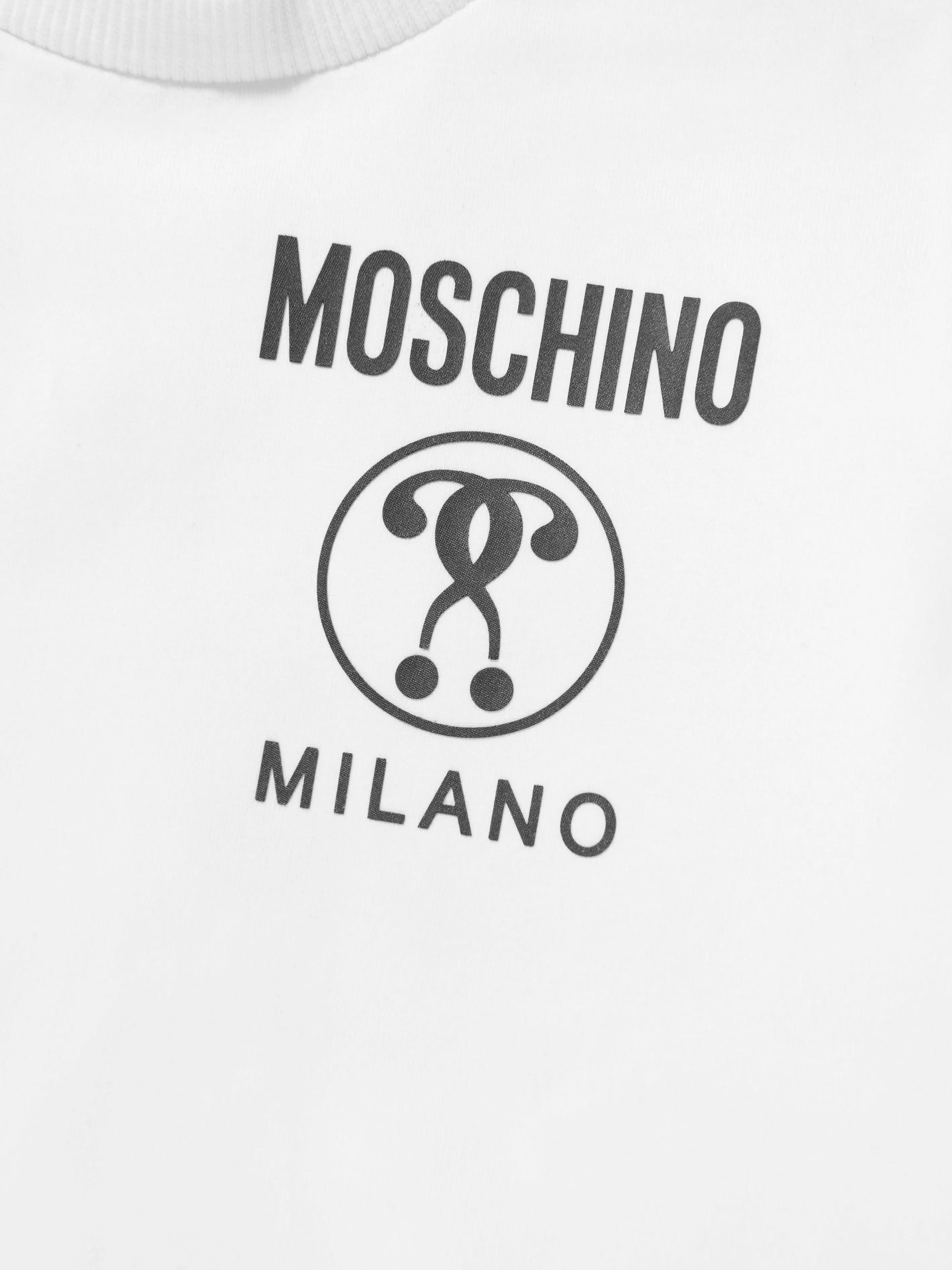 Moschino Baby Long Sleeve Milano Logo T-Shirt