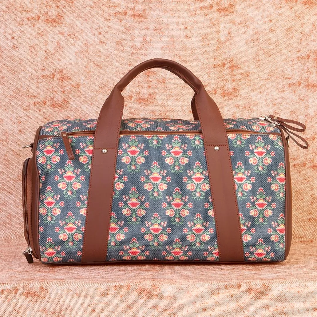 Mughal Garden Print Medium Duffel Bag