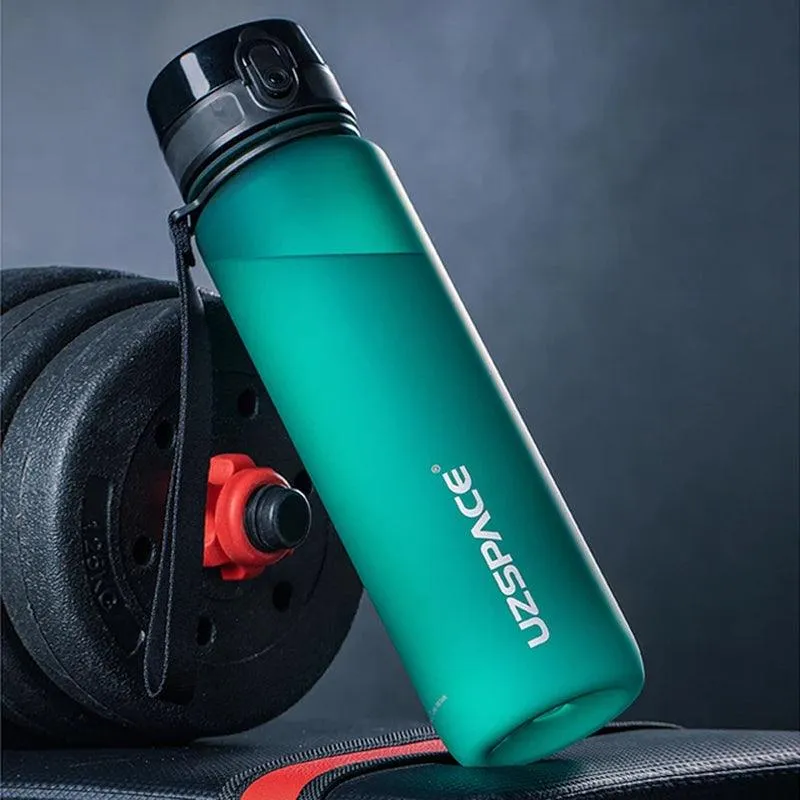 New BPA Free Sports Water Bottle - 500/800/1000ml Portable Leak-Proof Shaker for Gym & Outdoor Activities