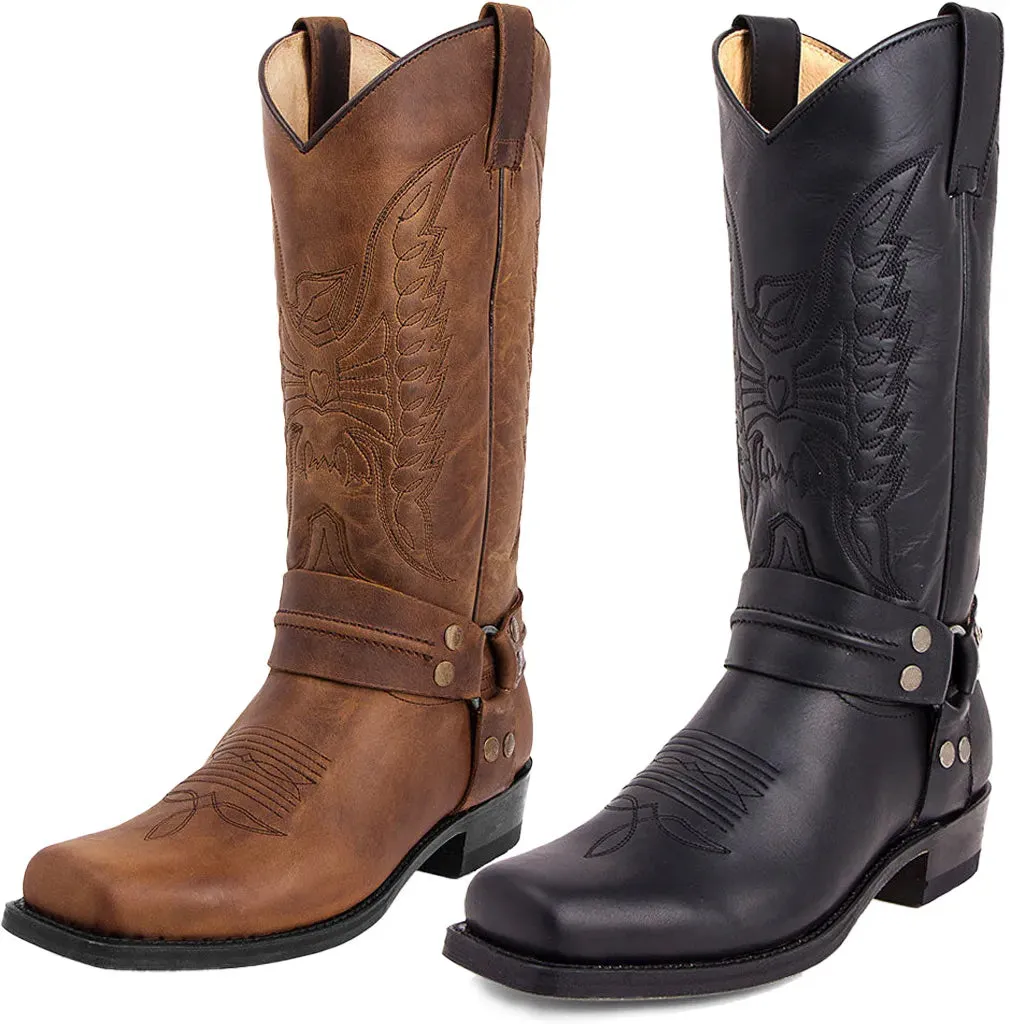 New Men's Western Cowboy Boots