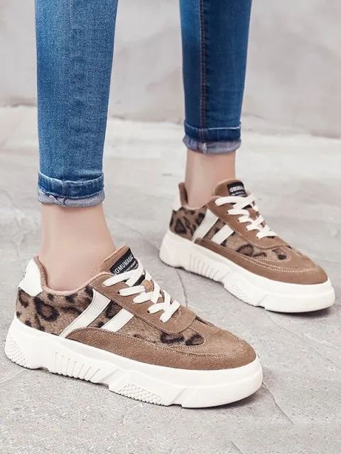 Noble Panel Suede Platform Sneakers