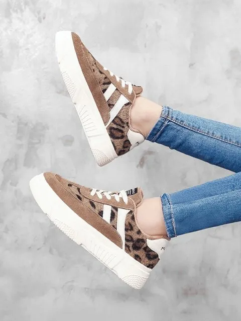 Noble Panel Suede Platform Sneakers