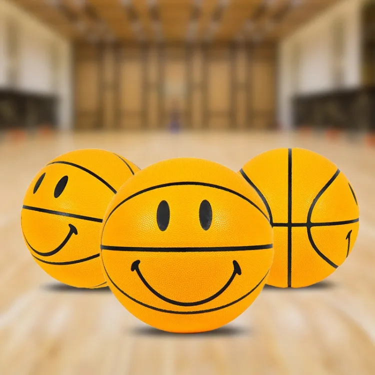 Number 7 Smiley Face Pattern PU Leather Indoor Wear-Resistant Basketball