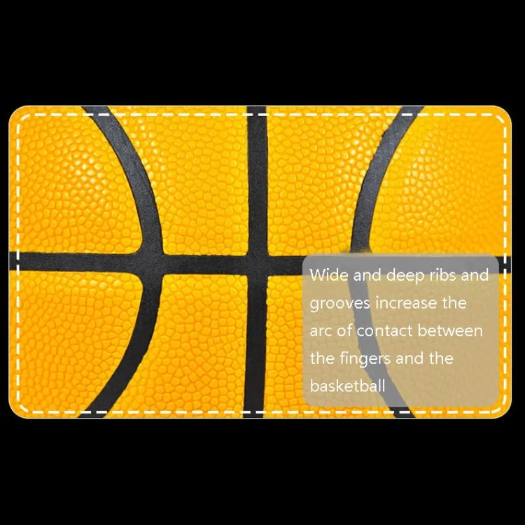 Number 7 Smiley Face Pattern PU Leather Indoor Wear-Resistant Basketball