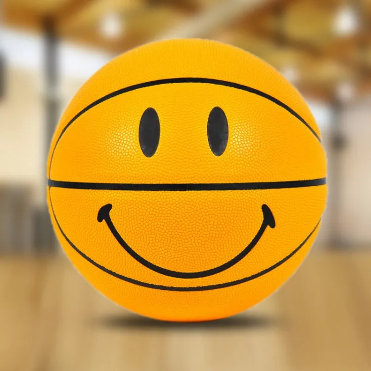 Number 7 Smiley Face Pattern PU Leather Indoor Wear-Resistant Basketball