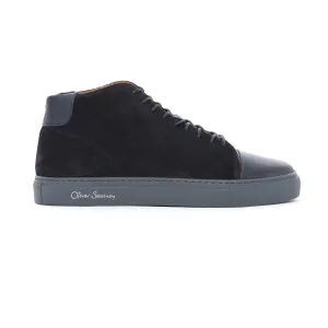 Oliver Sweeney Torrejao Trainer in Navy Suede