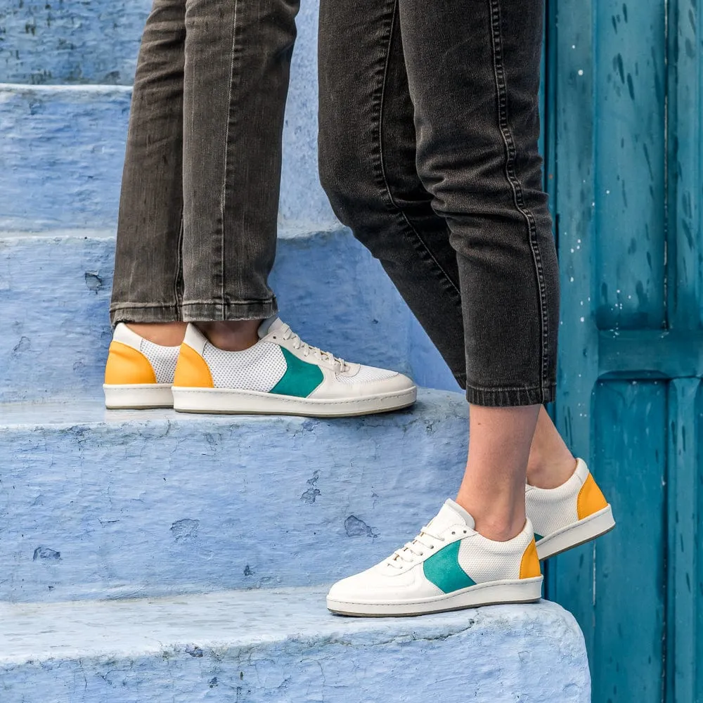 Orient Recycled Unisex Vegan Sneakers | Saffron & Jade