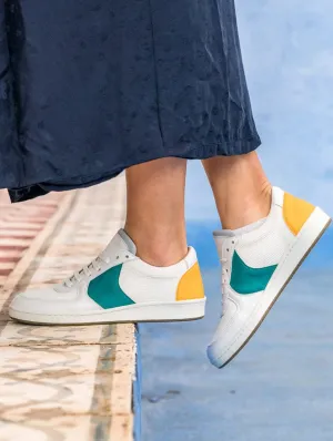 Orient Recycled Unisex Vegan Sneakers | Saffron & Jade