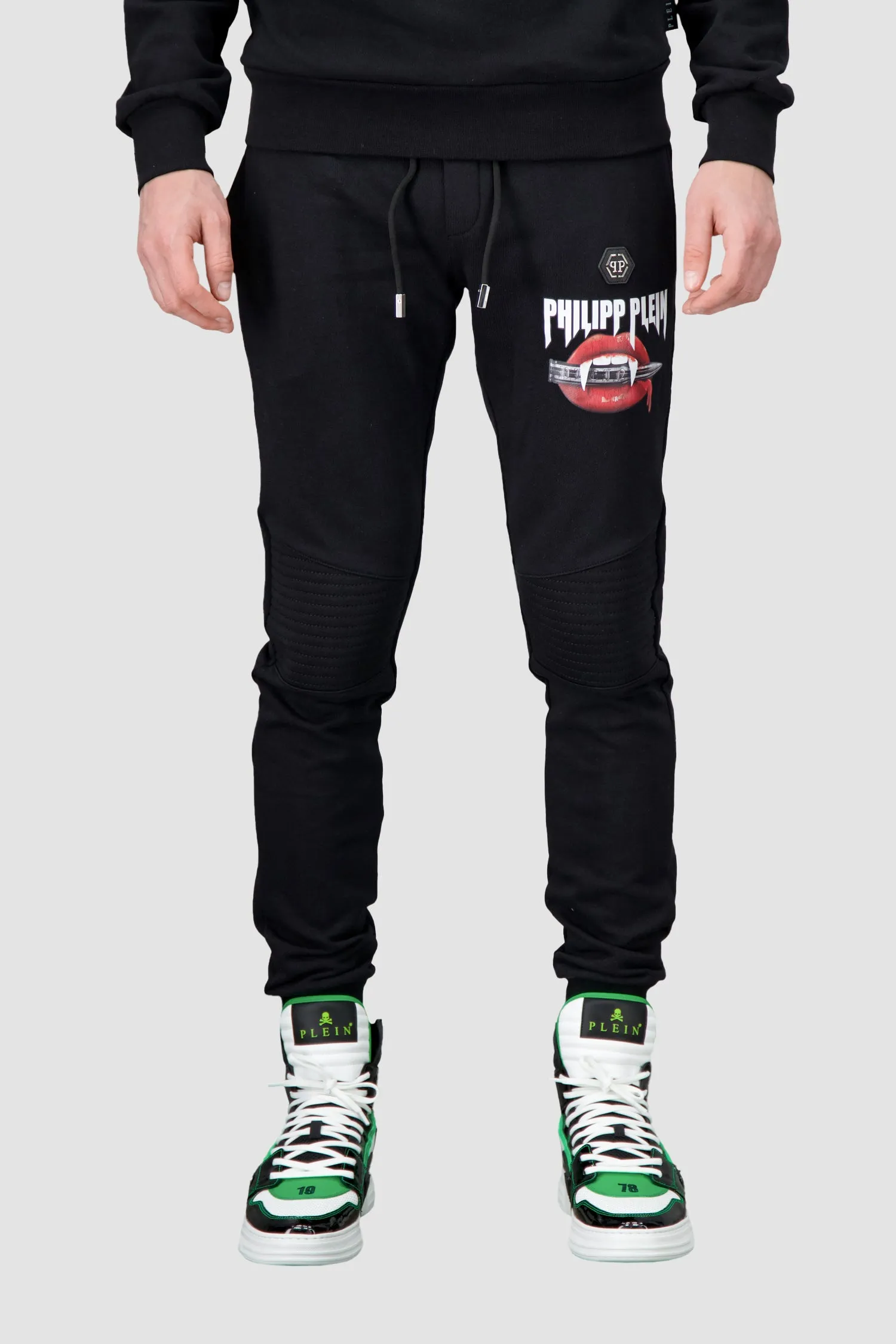 Philipp Plein Black Vampire Jogging Trousers