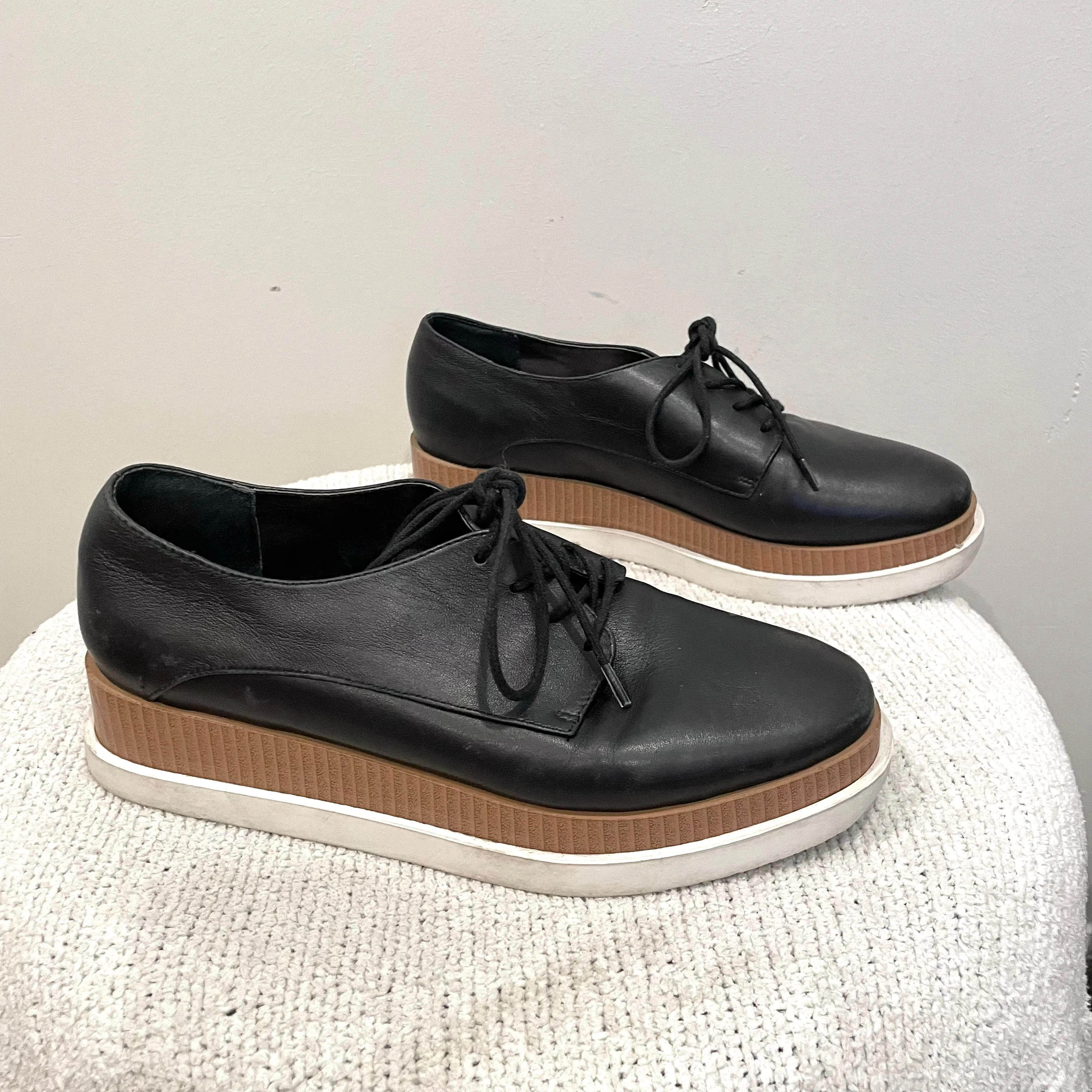 Platform Leather Sneakers