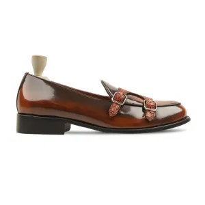 Randers - Men's Burnished Tan Box Leather High Shine Loafer