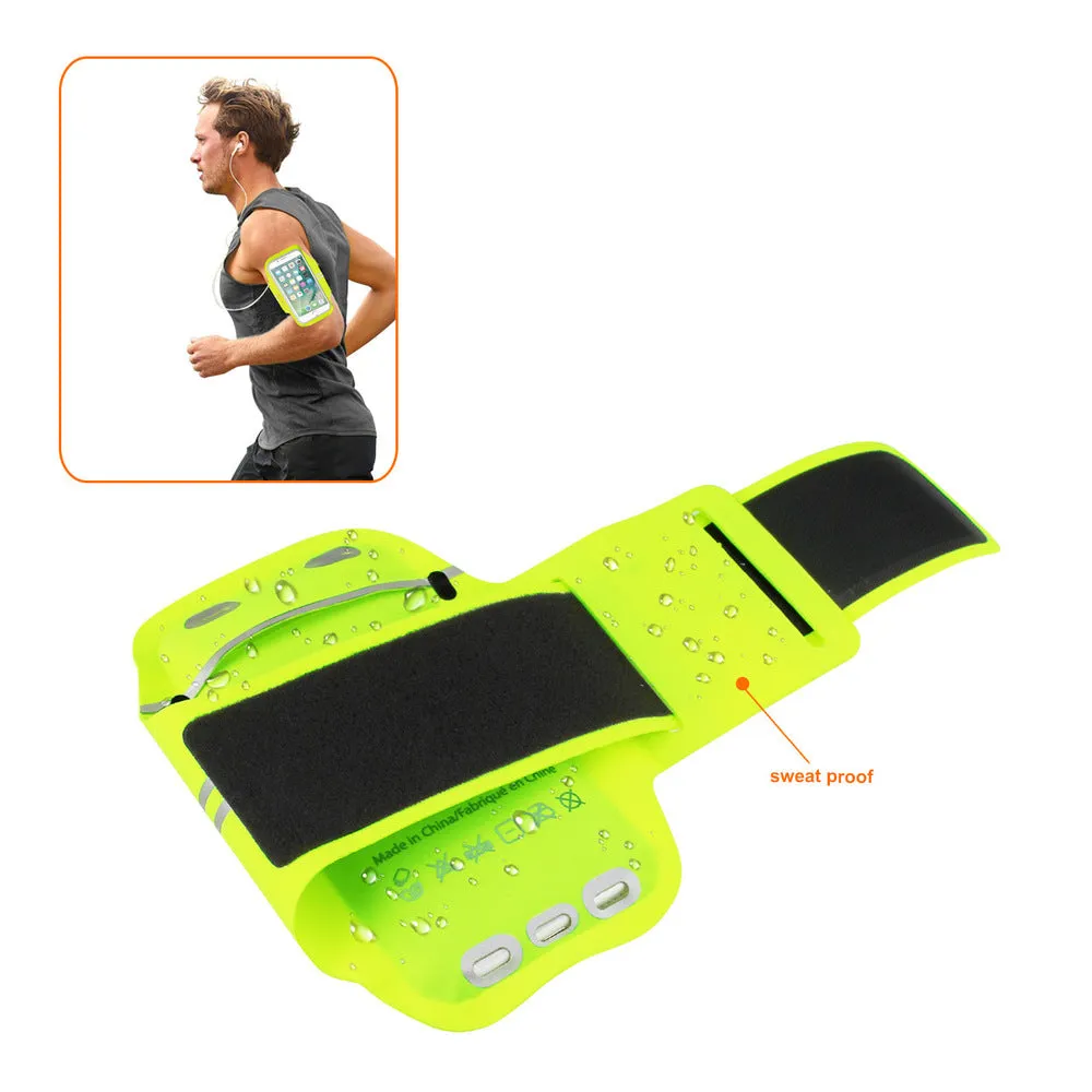 Reiko REIKO RUNNING SPORTS ARMBAND FOR IPHONE 7/ 6/ 6S OR 5 INCHES DEVICE IN GREEN (5x5 INCHES)