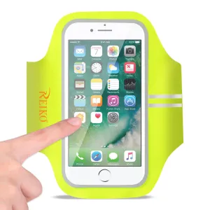 Reiko REIKO RUNNING SPORTS ARMBAND FOR IPHONE 7/ 6/ 6S OR 5 INCHES DEVICE IN GREEN (5x5 INCHES)