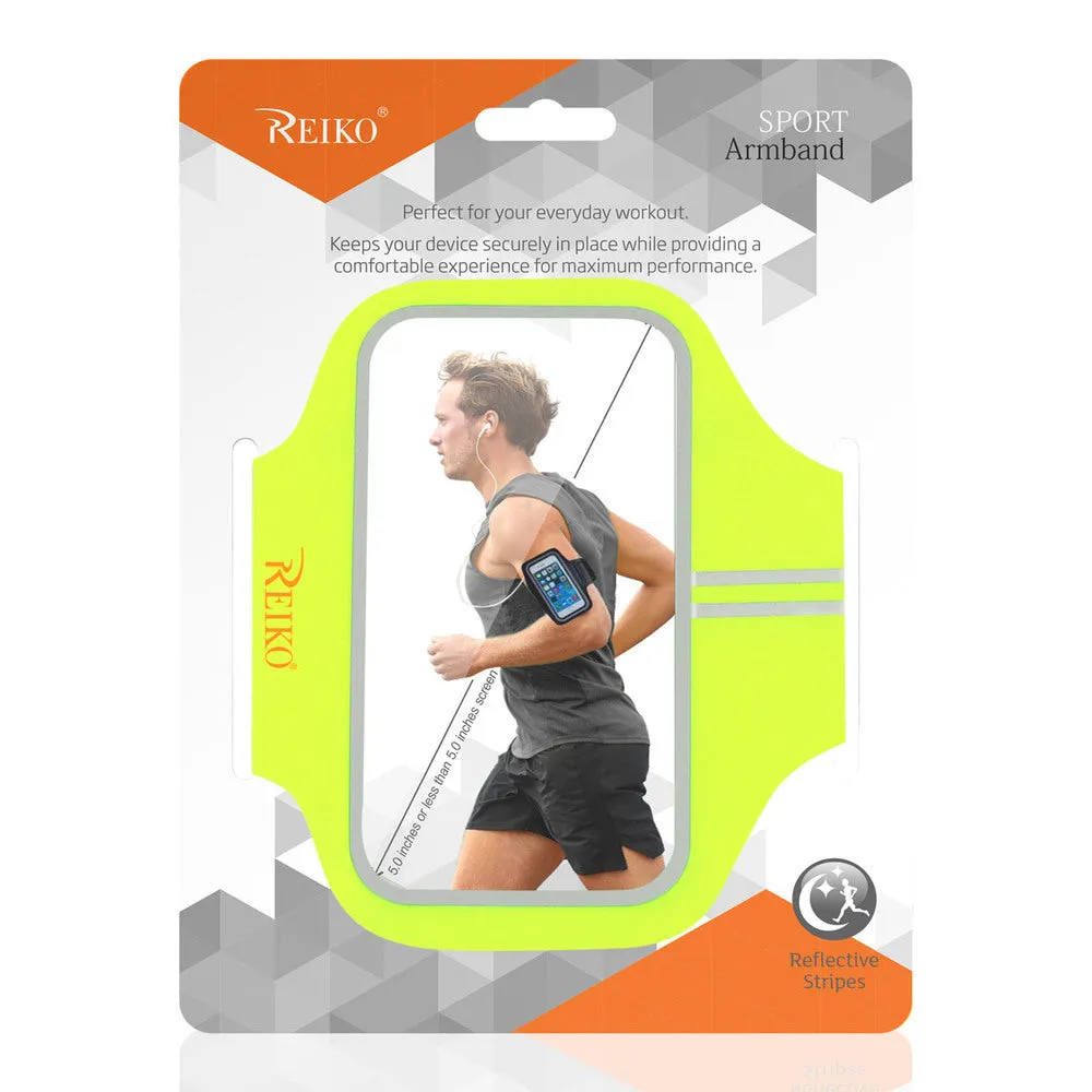 Reiko REIKO RUNNING SPORTS ARMBAND FOR IPHONE 7/ 6/ 6S OR 5 INCHES DEVICE IN GREEN (5x5 INCHES)