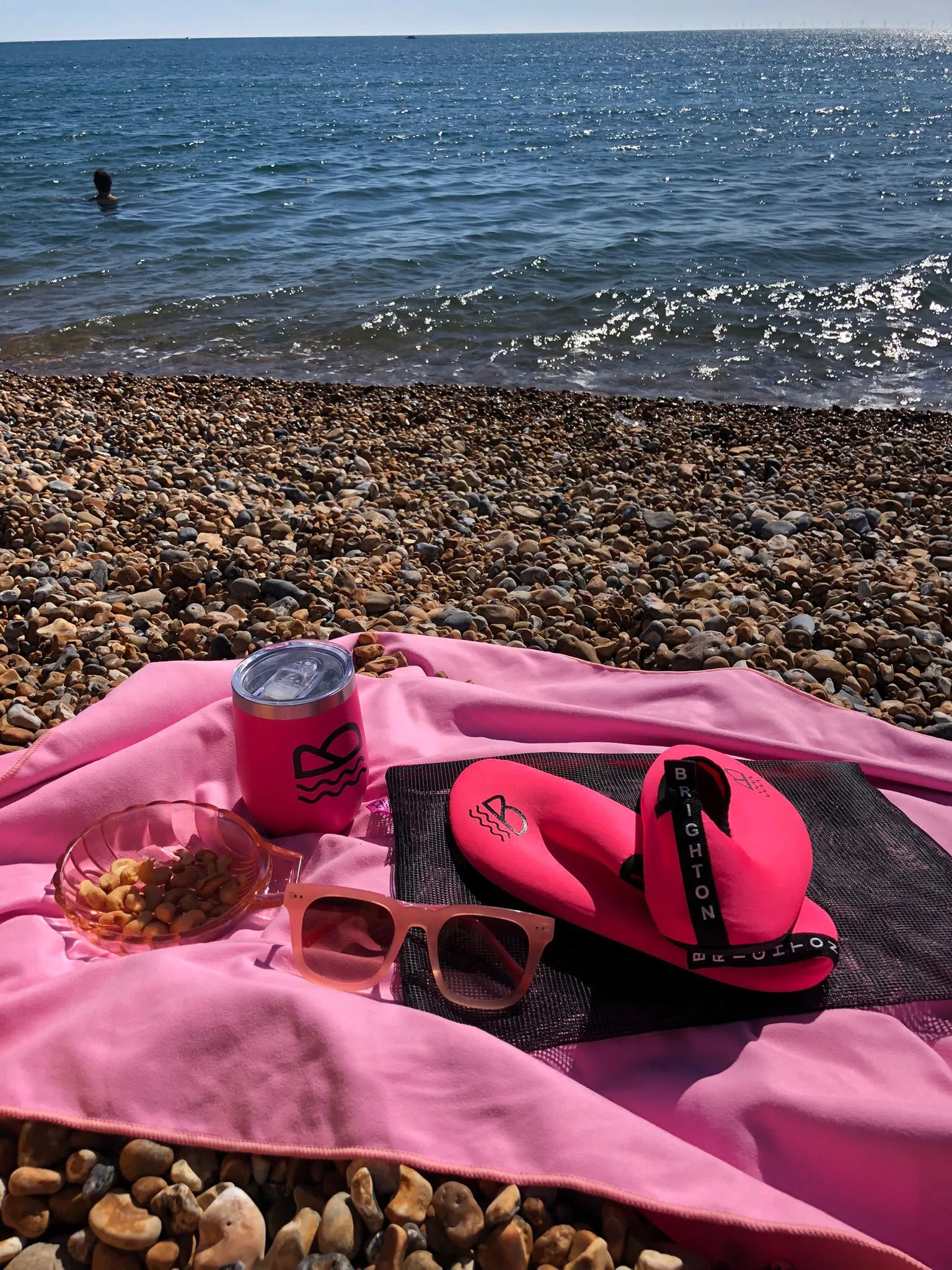 Shoes & Cup Beach Pack