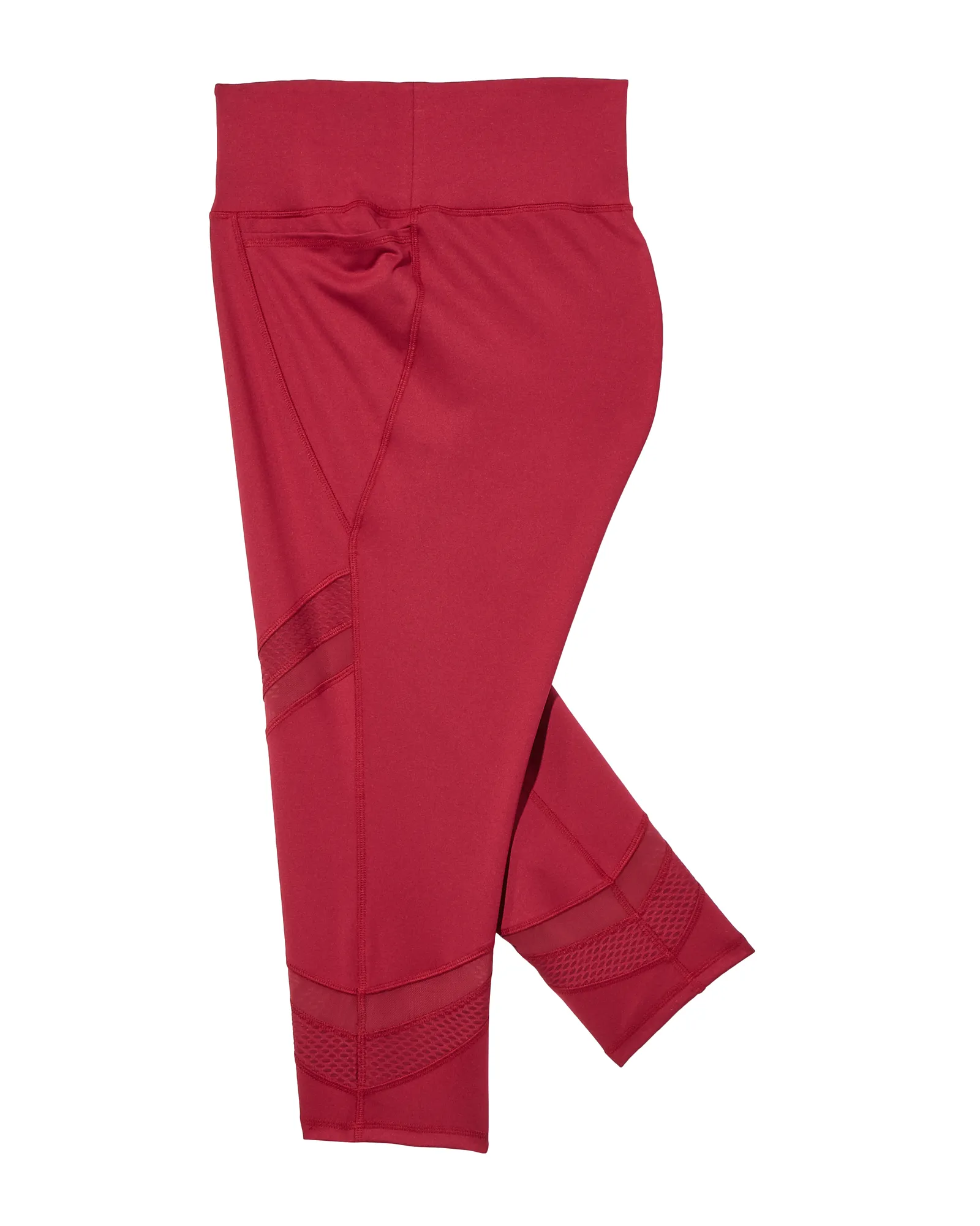 Shore Capri Athleisure Leggings | Red