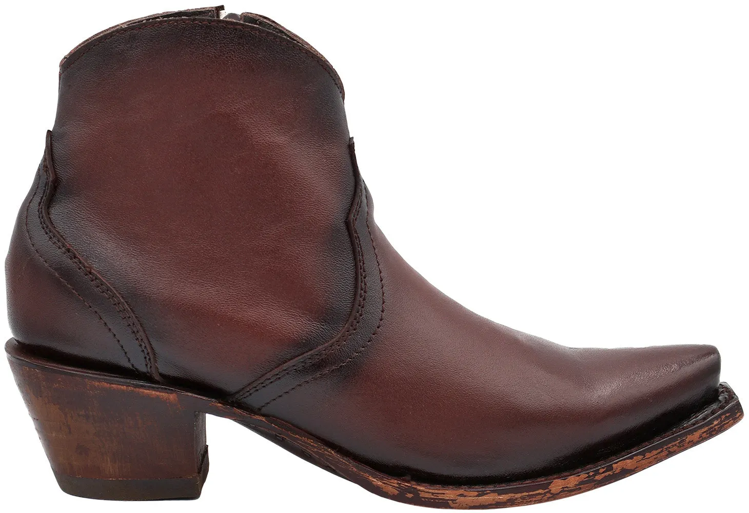 Silverton Patty All Leather Snip Toe Short Boots (Choco)