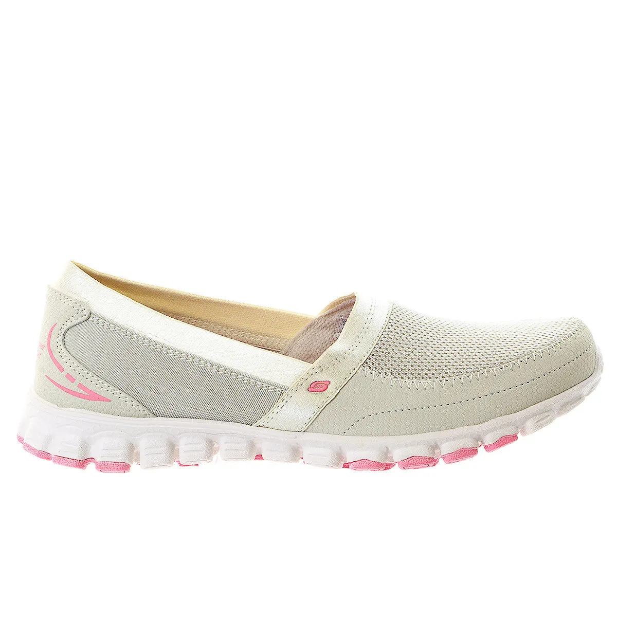 Skechers EZ Flex Take It Easy Shoe - Natural/Brown - Womens