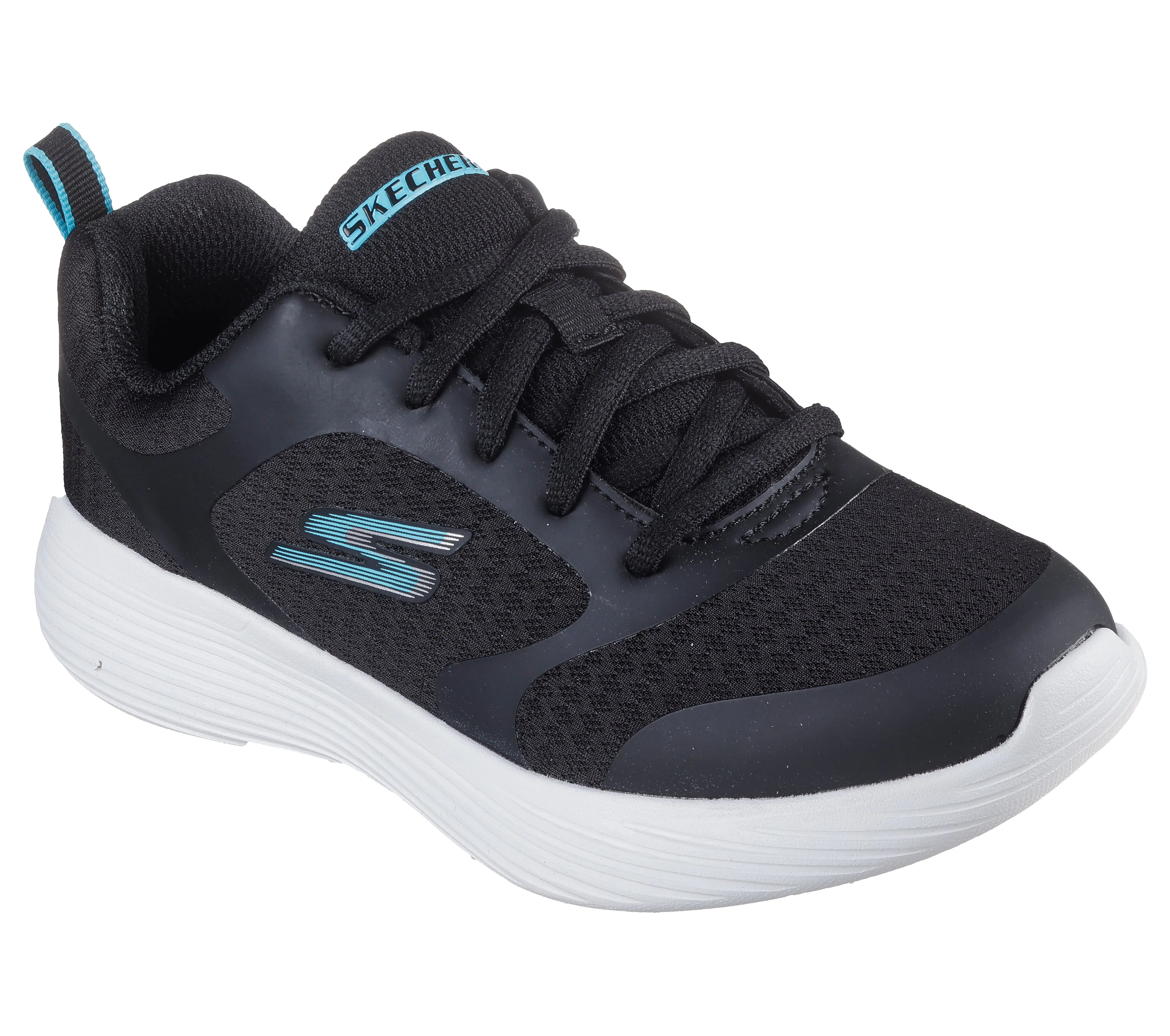 Skechers Go Run 400 Runner Reset Boys Black Blue Trainer