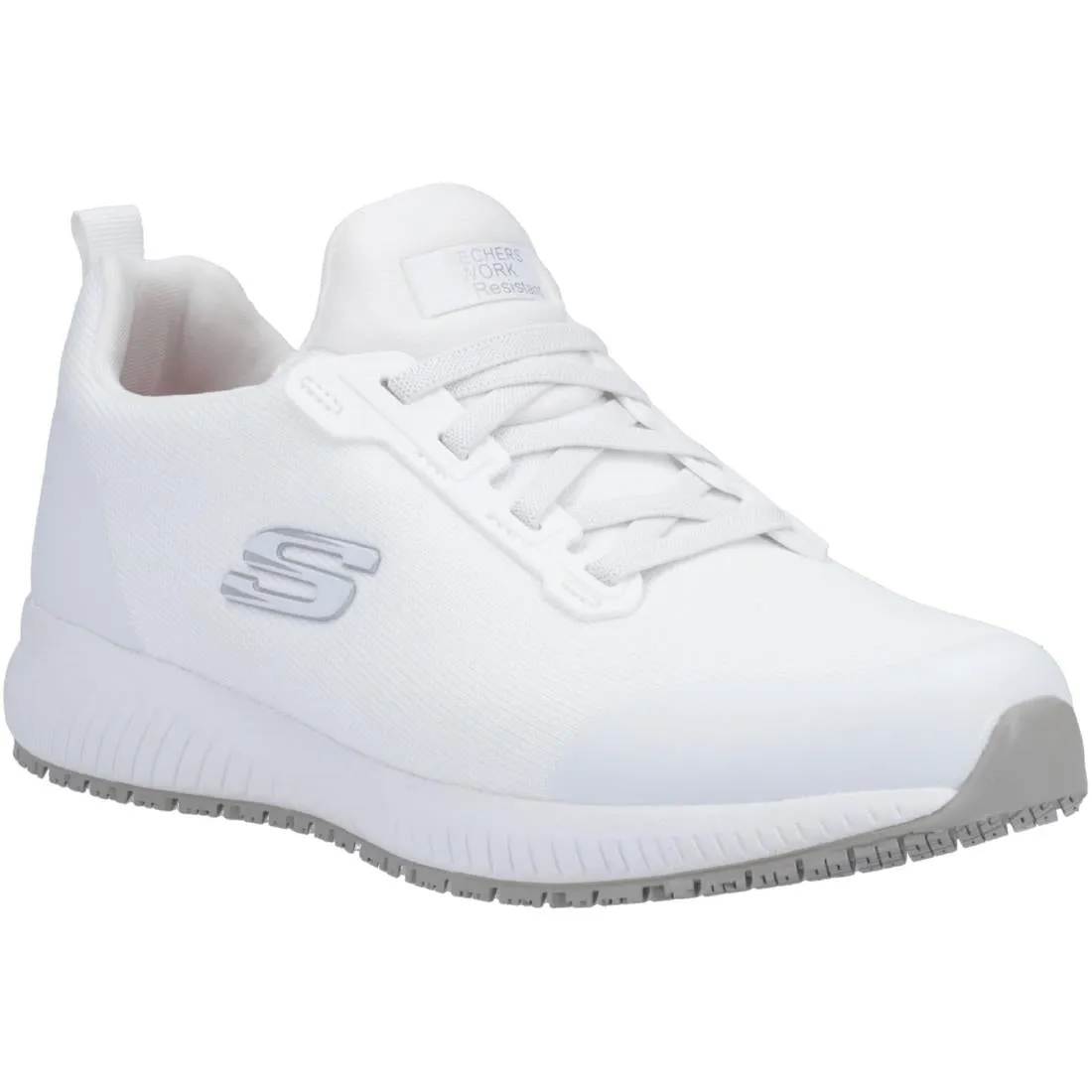 Skechers Slip Resistant Squad Myton Trainers White 41