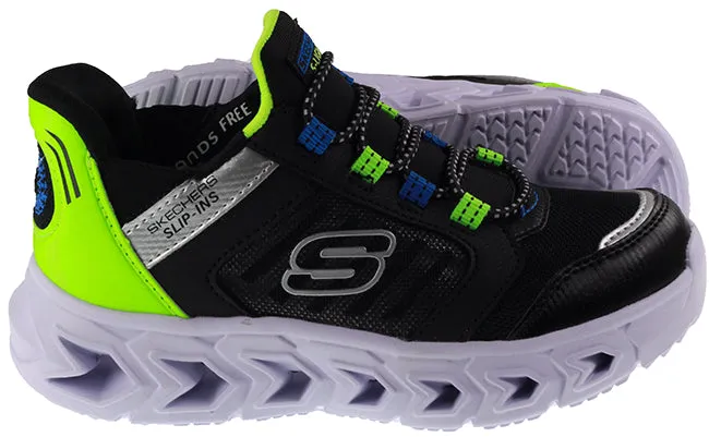 Skechers Trainers Kids Slip Ins Hypno Flash 2.0 Odelux Black Lime