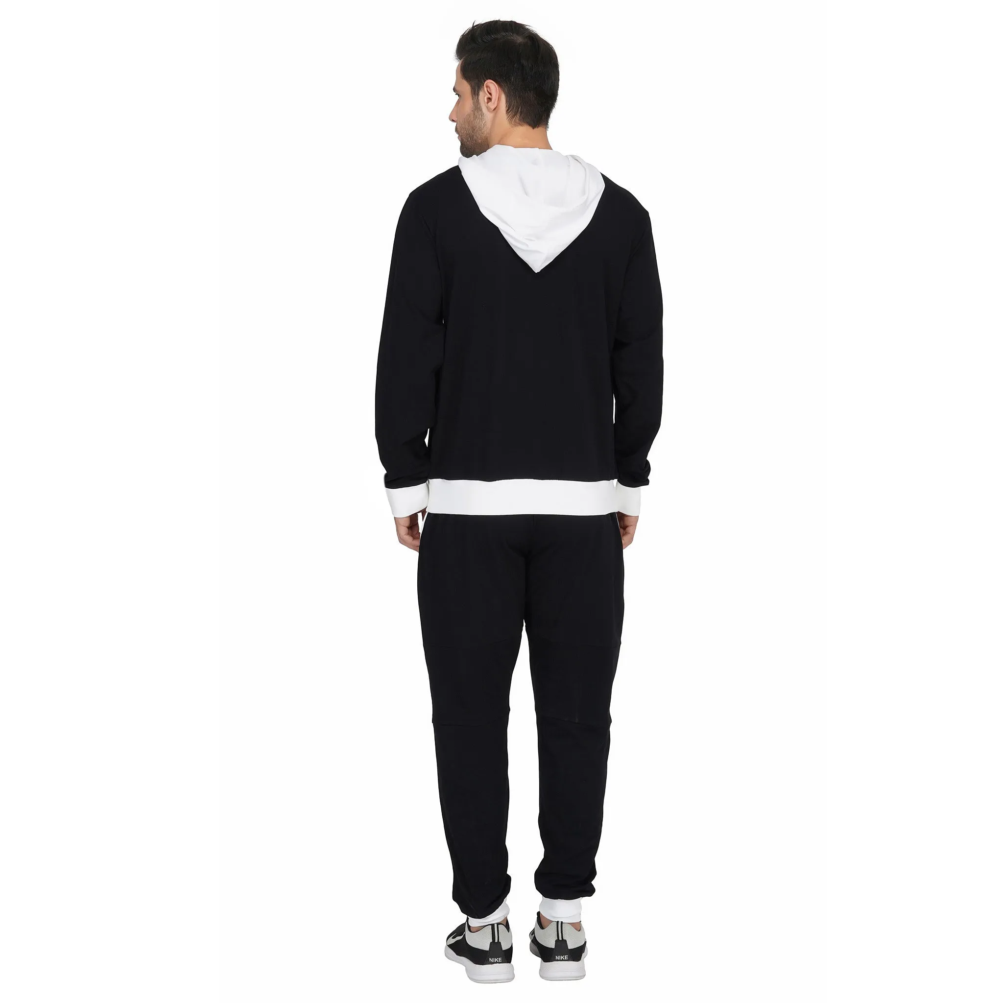 SLAY. Classic Men's Colorblock Black & White Tracksuit