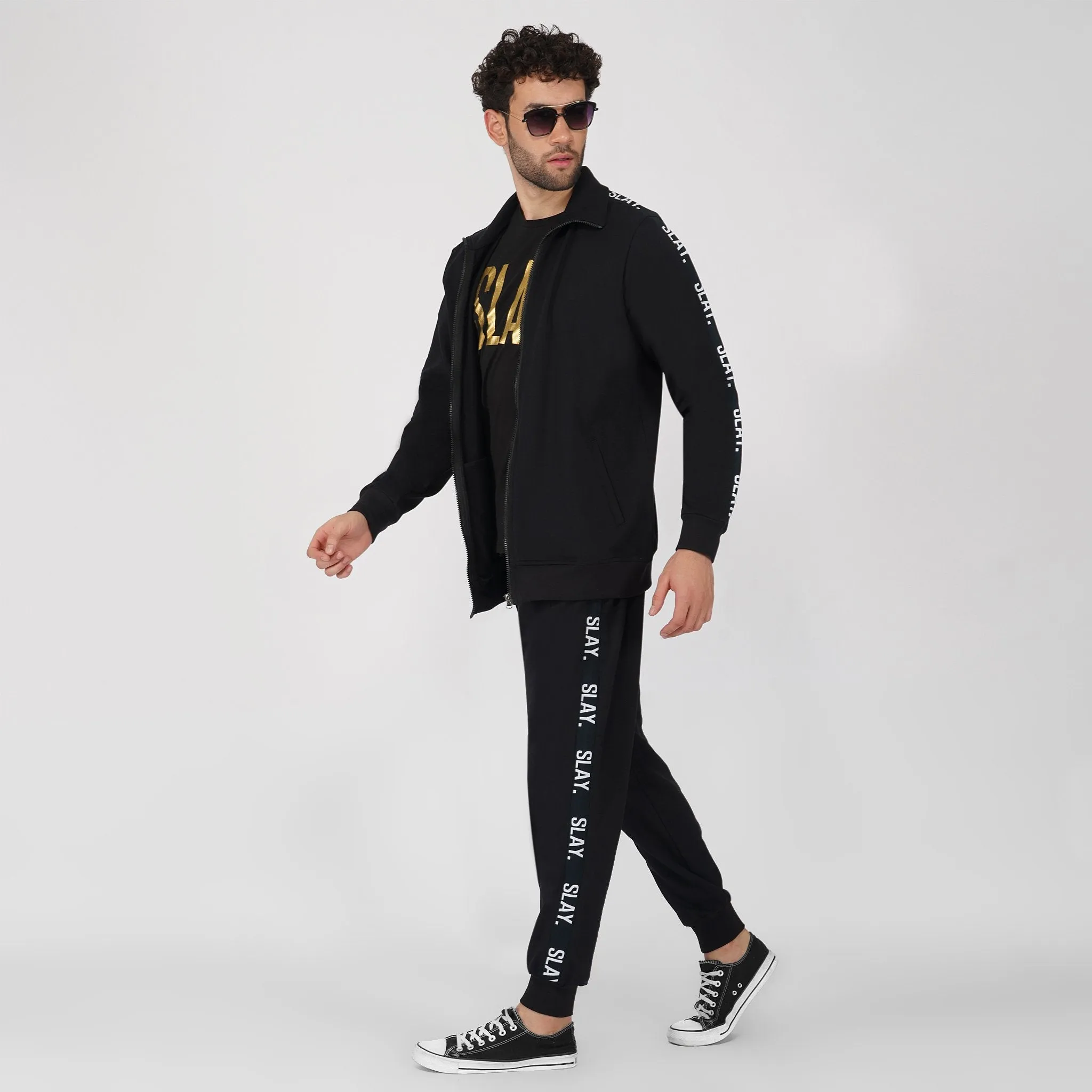 SLAY. Classic Men's Limited Edition Black Joggers