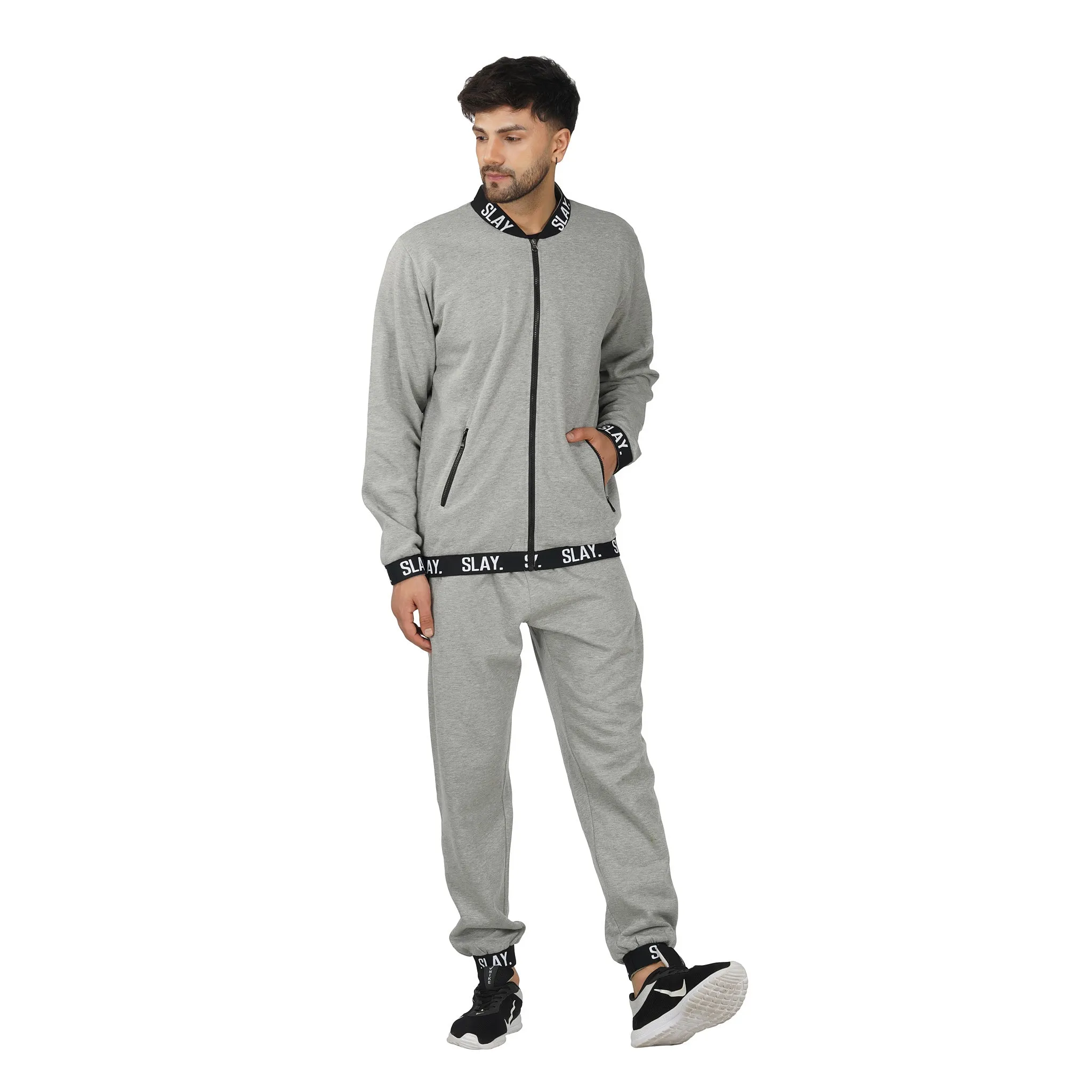 SLAY. Classic Men's Limited Edition Grey Tracksuit