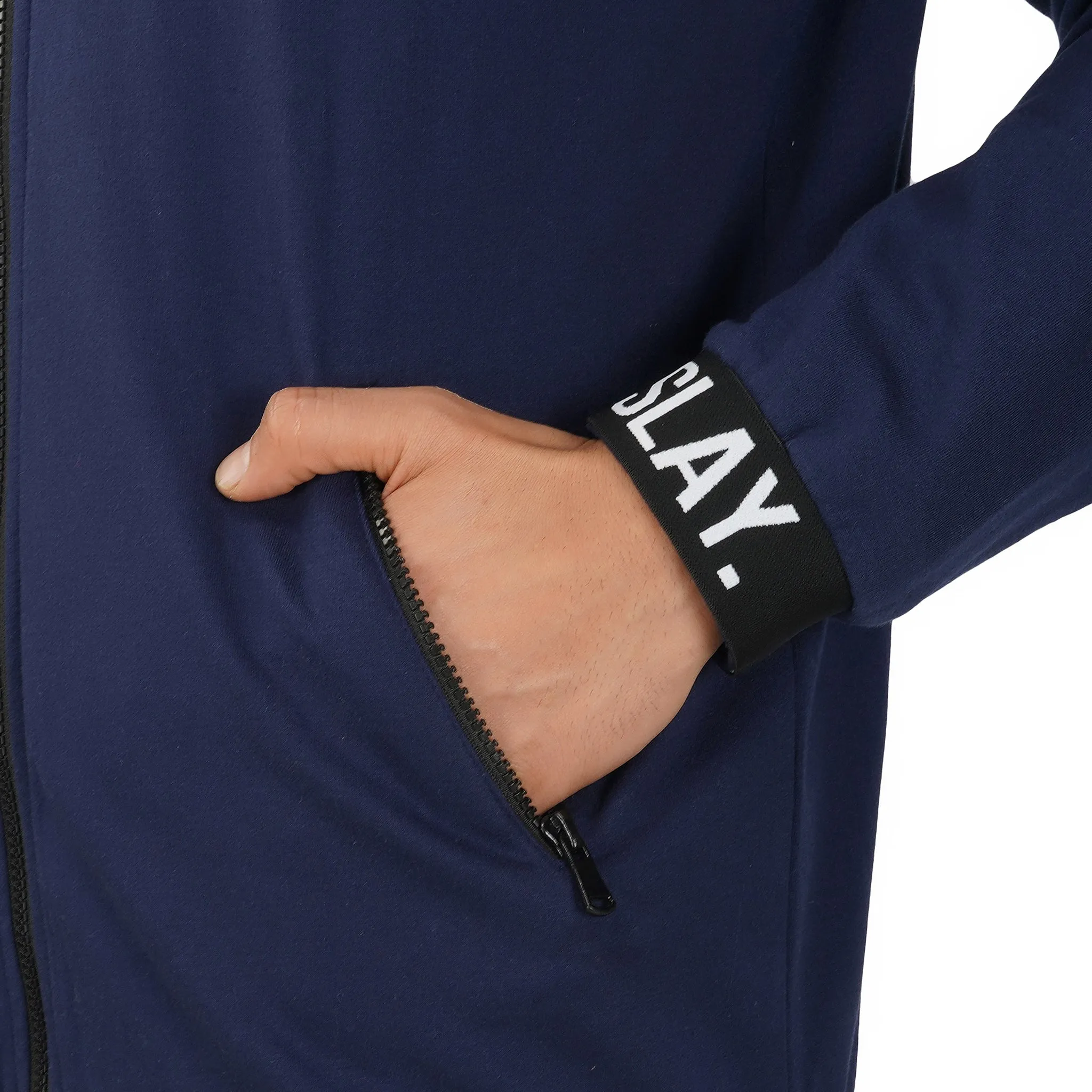 SLAY. Classic Men's Limited Edition Navy Blue Tracksuit