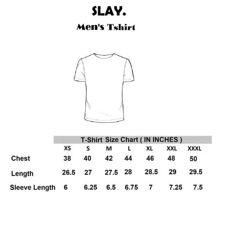 SLAY. Men's Black & White Colorblock Designer T-shirt