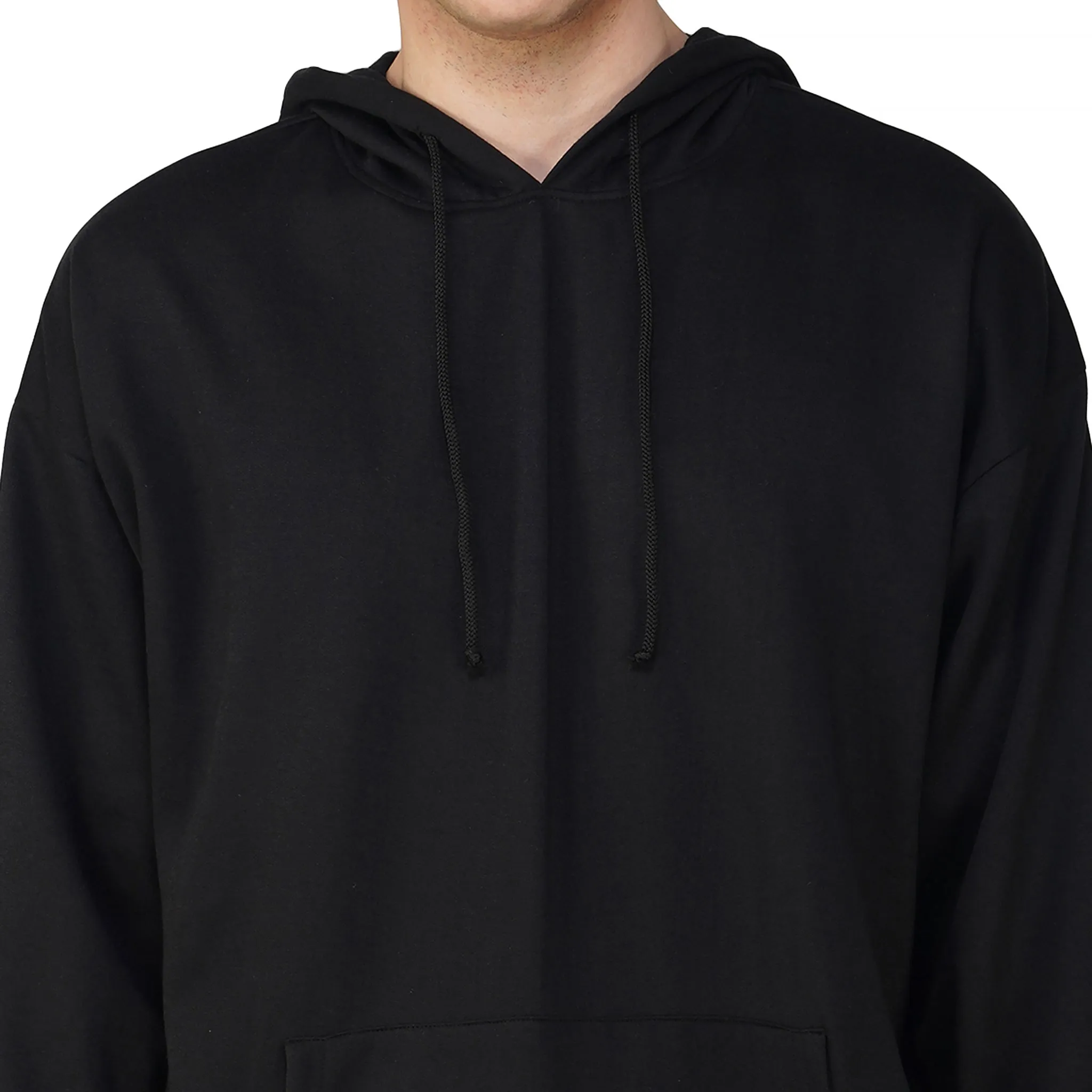 SLAY. Men's Black Oversized Drop Shoulder Hoodie & Joggers Co-ord Set