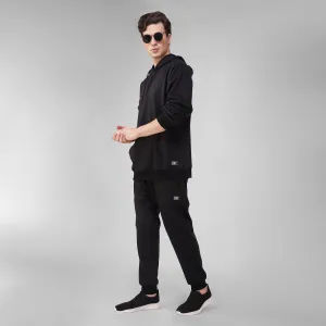 SLAY. Men's Black Oversized Drop Shoulder Hoodie & Joggers Co-ord Set