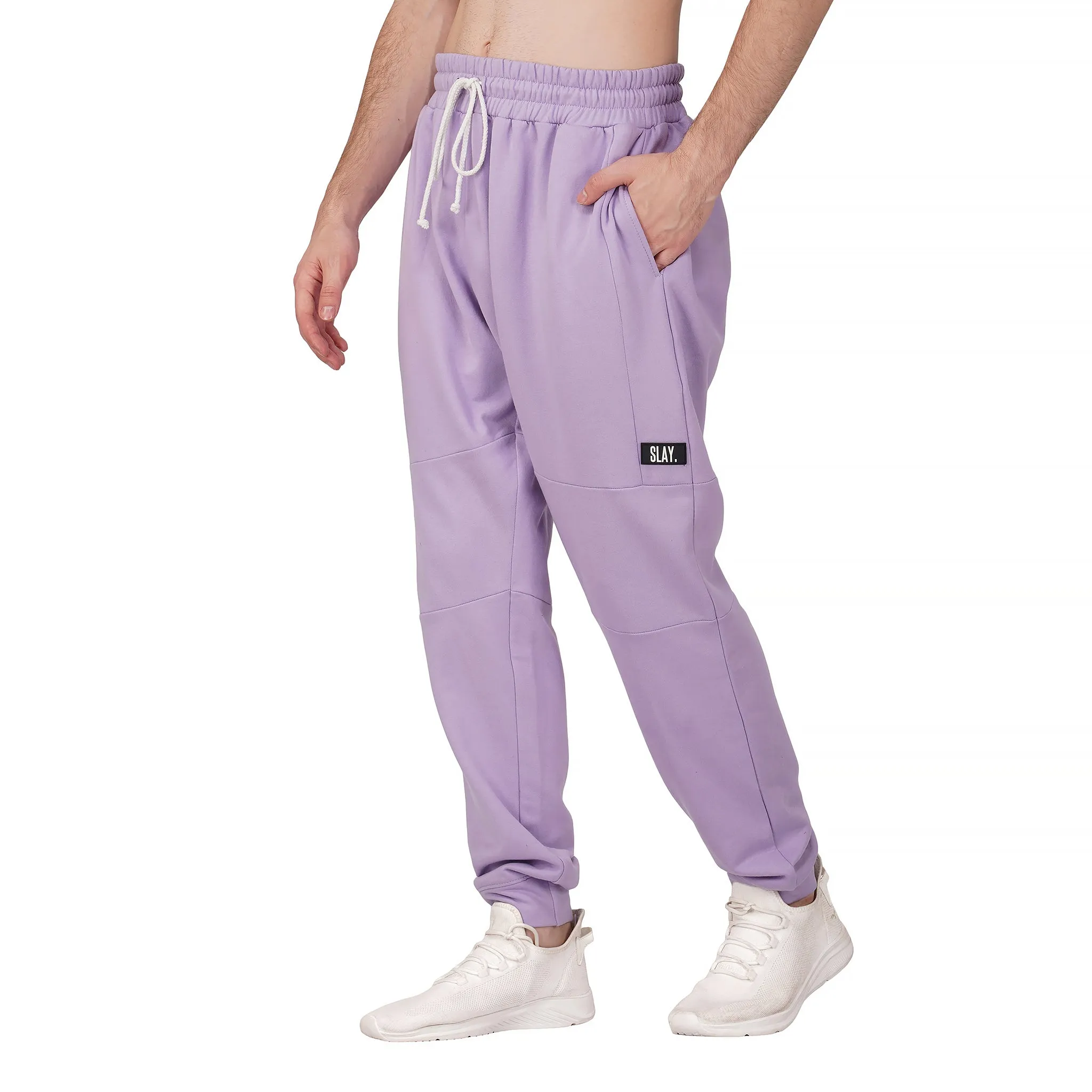 SLAY. Men's Lavender Oversized Drop Shoulder Hoodie & Joggers Co-ord Set