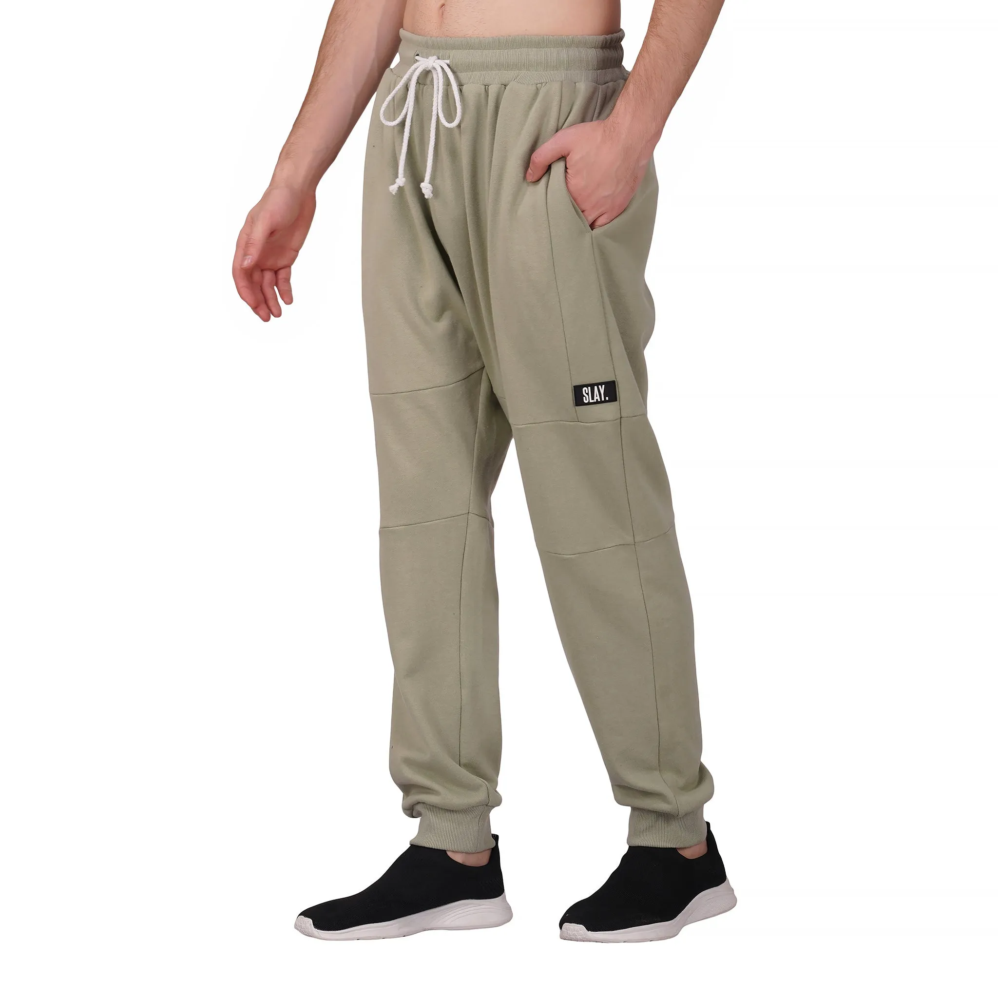 SLAY. Men's Light Olive Joggers