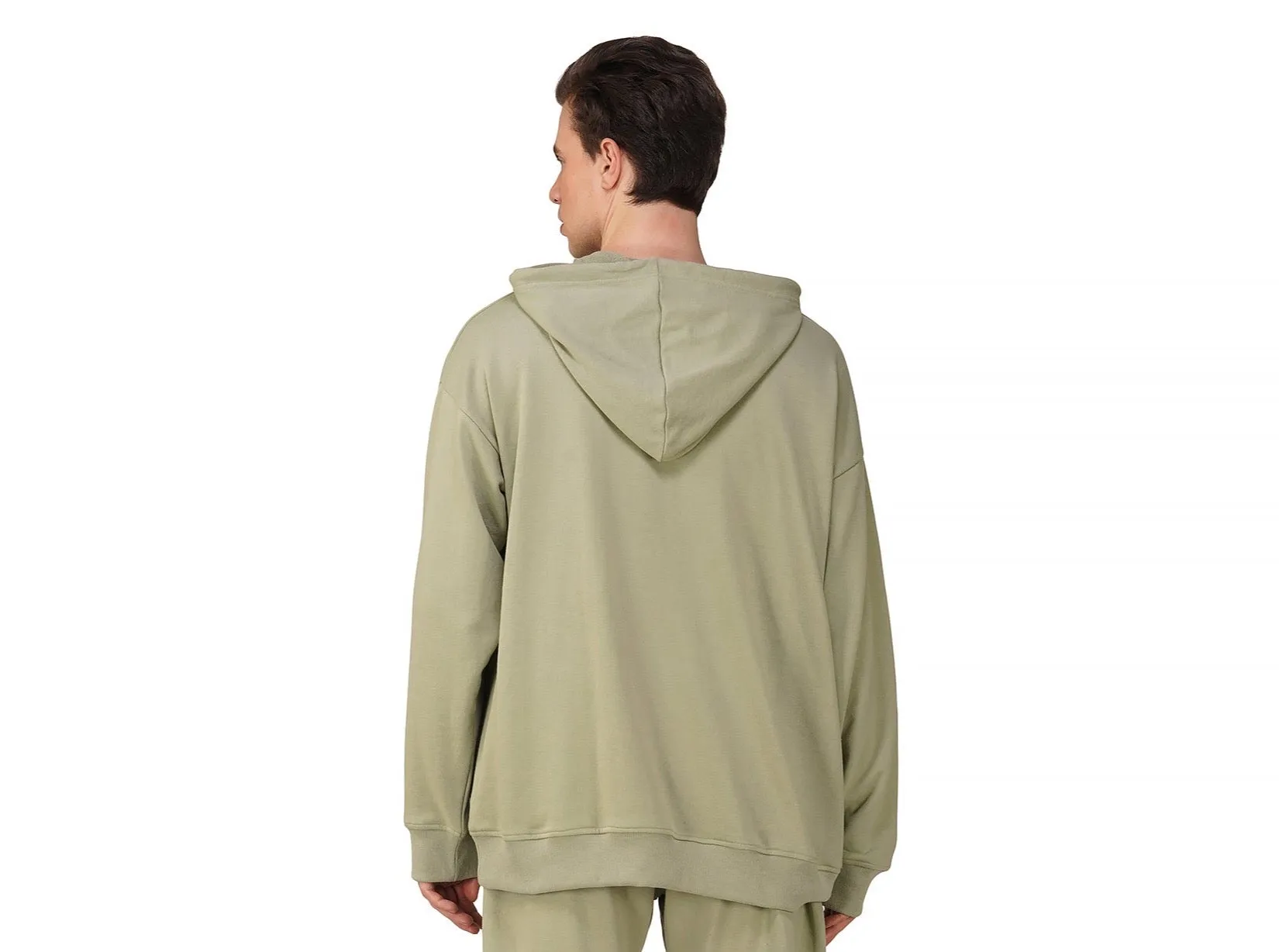 SLAY. Men's Light Olive Oversized Drop Shoulder Hoodie