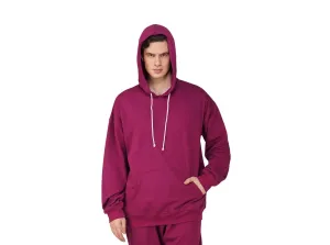 SLAY. Men's Magenta Oversized Drop Shoulder Hoodie