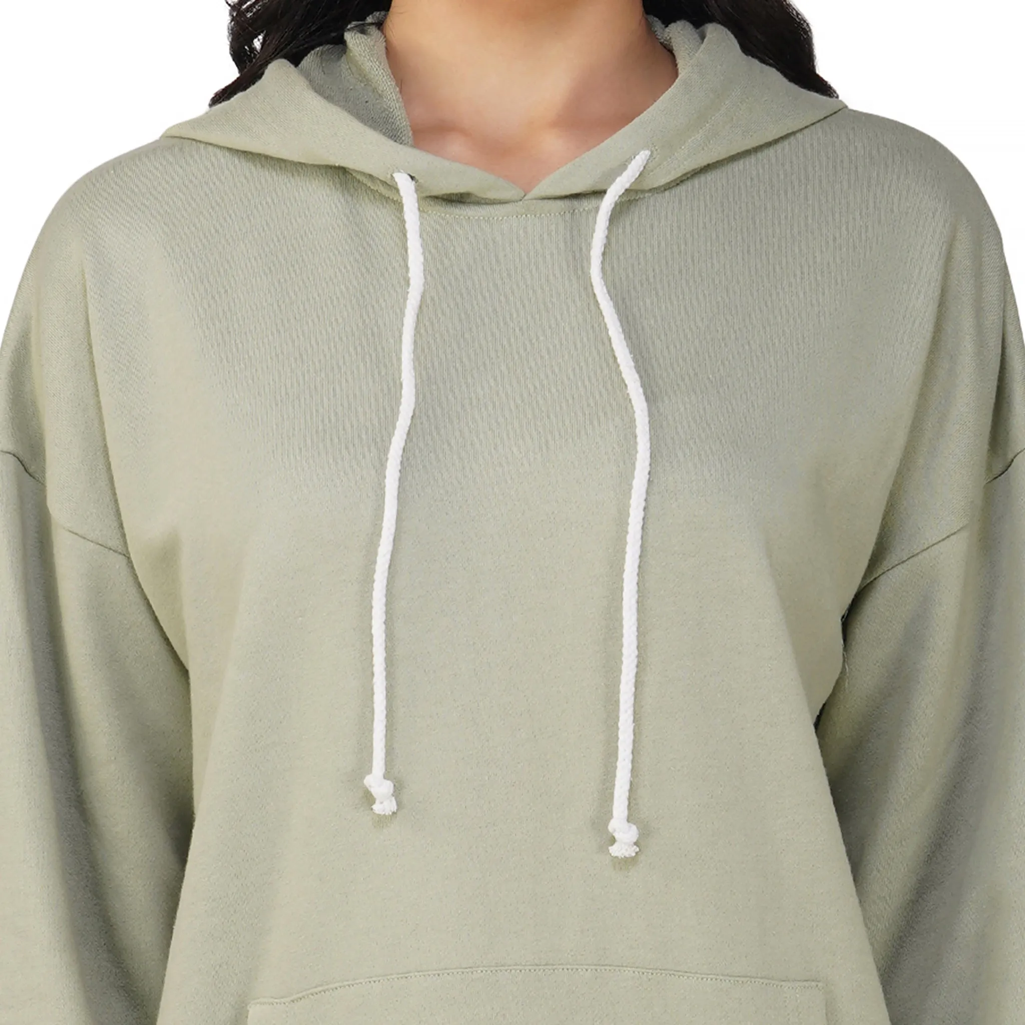 SLAY. Women's Light Olive Drop Shoulder Hoodie & Joggers Co-ord Set