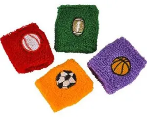 Sports Wristbands, Assorted, 12pcs/Bag