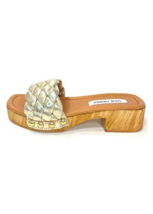 Steve Madden Bennet Clog- Gold