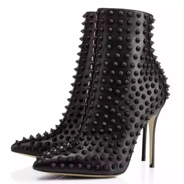 Studs Ankle Boots