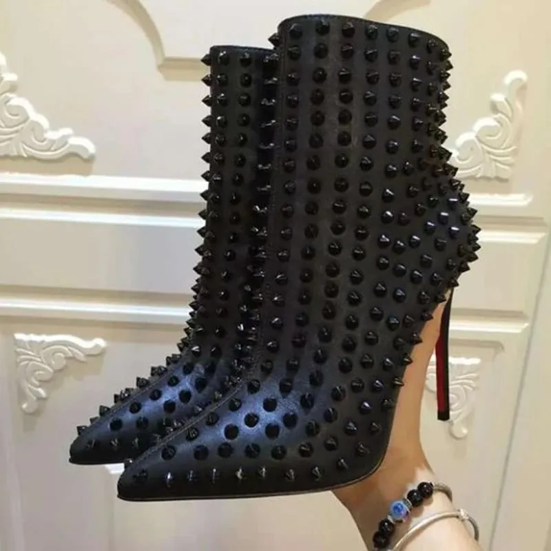 Studs Ankle Boots