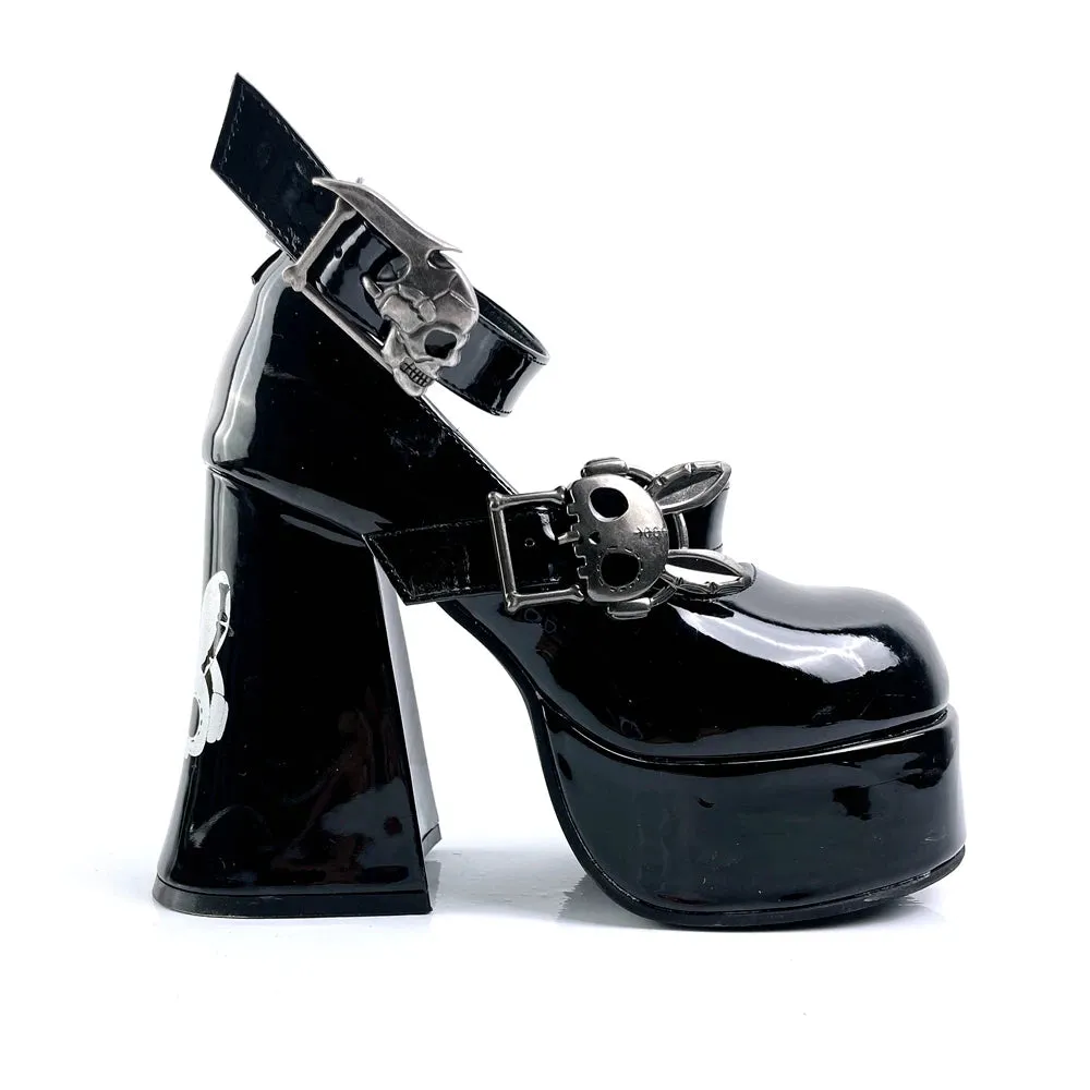 TAVIMART  -  Original Rabbit Widow Waterproof Platform Coarse Single Shoes Punk Sweet Cool Original Personalized Gothic Y2k  High Heels