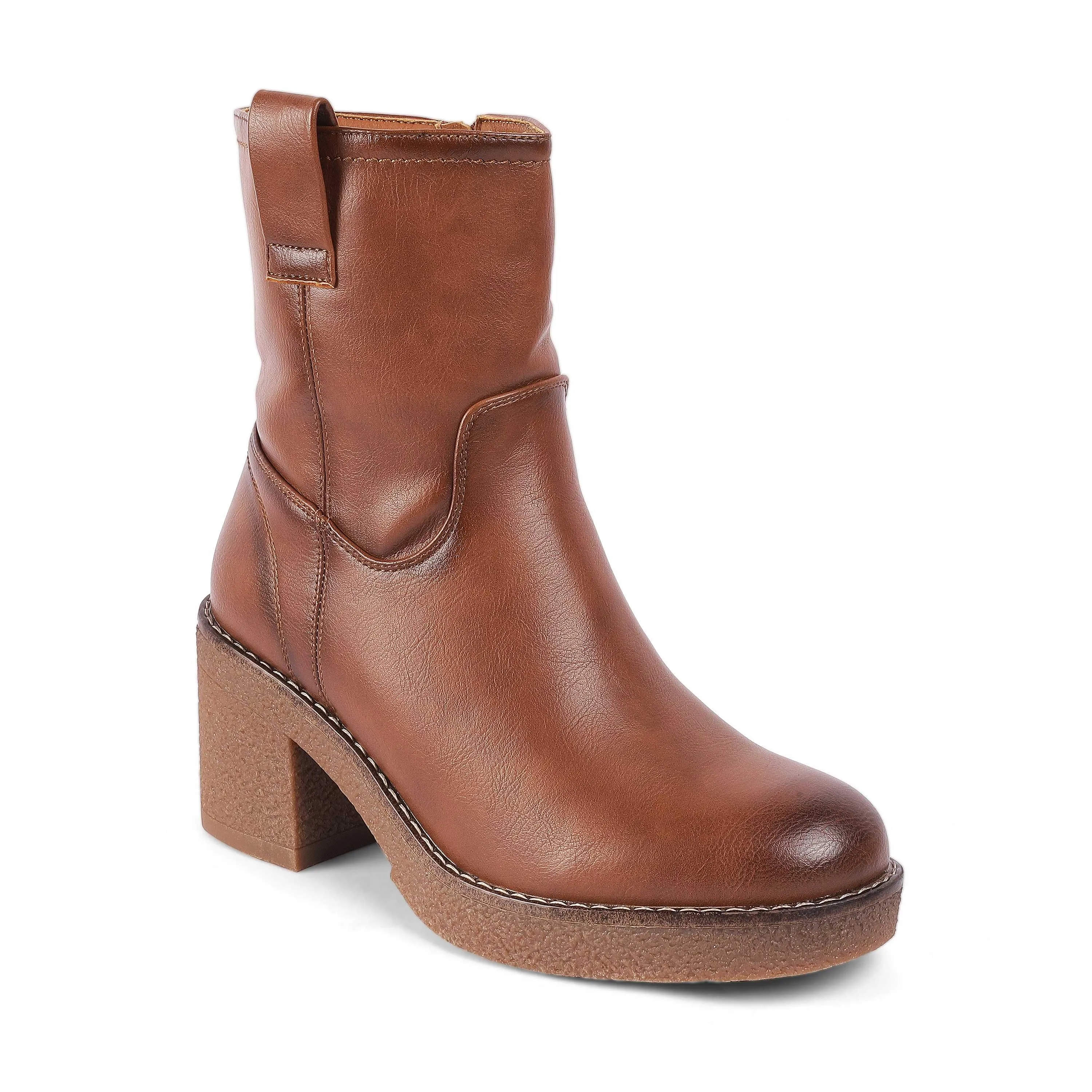 Tresmode Gallen Camel Women's Ankle-length Boots