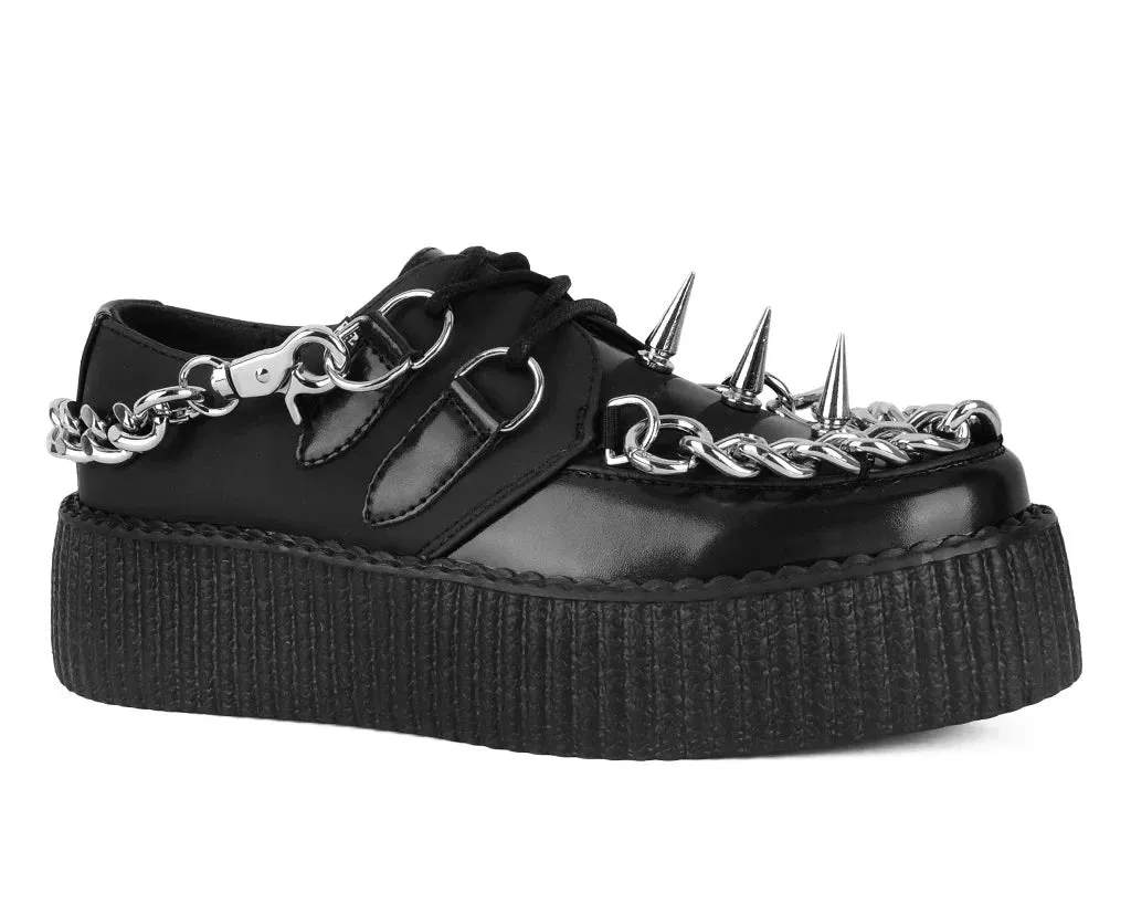 T.U.K Black Haze Spike & Chain Viva Mondo Creeper