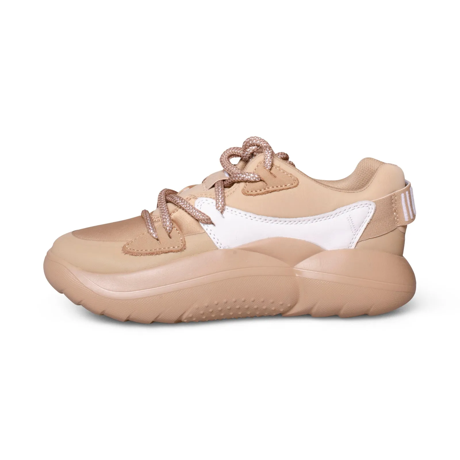 UGG La Cloud Lace Sand / White Sneakers - Women's