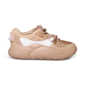 UGG La Cloud Lace Sand / White Sneakers - Women's